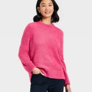 NWT Pink Crew Neck Sweater